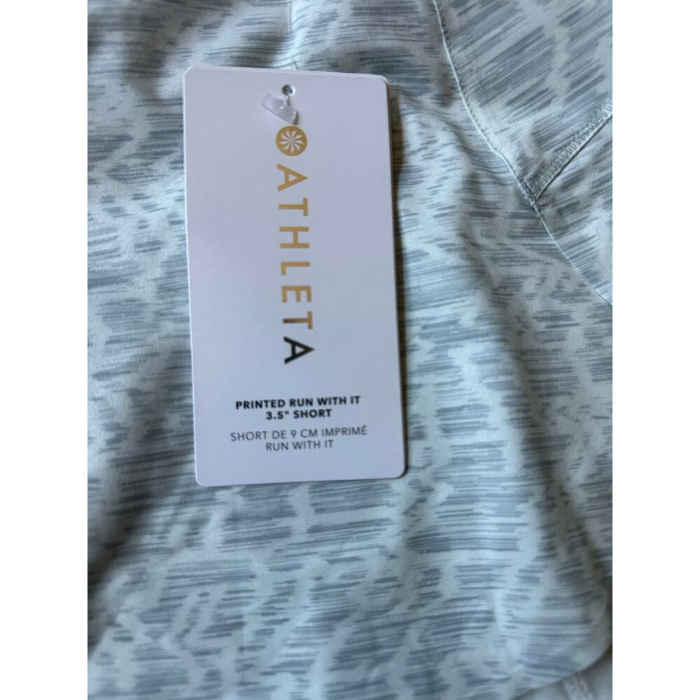Athleta Run with it Printed Green Short size 2X - Picture 6 of 11